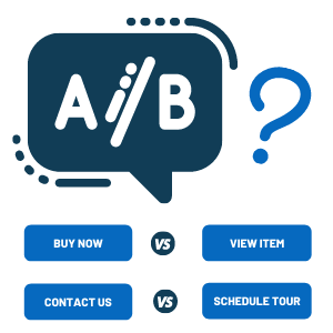 A/B Button Test Example