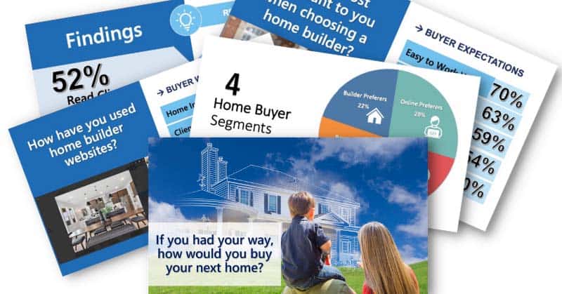 slides from the blue tangerine presentation on home buyer research