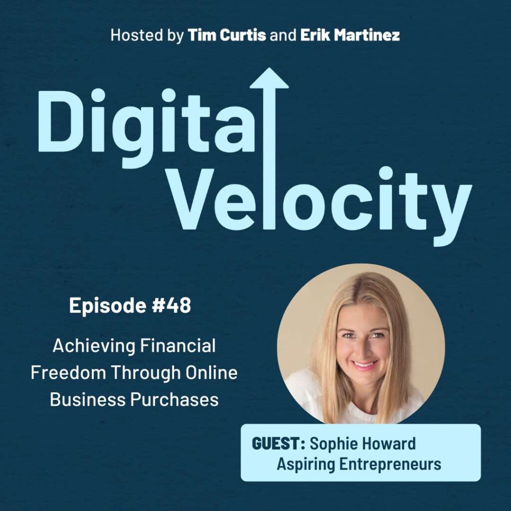 Sophie Howard of Aspiring Entrepreneurs on the Digital Velocity Podcast