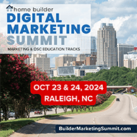 Home Builder Digital Marketing Summit with Marketing and OSC tracks in Raleigh, NC October 23 & 24