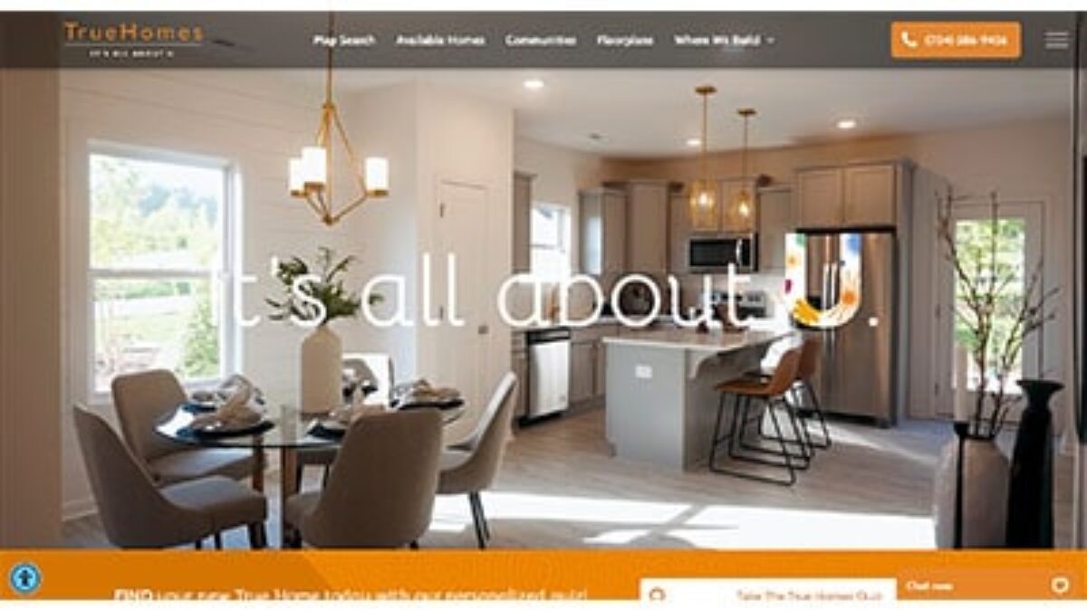 True Homes website