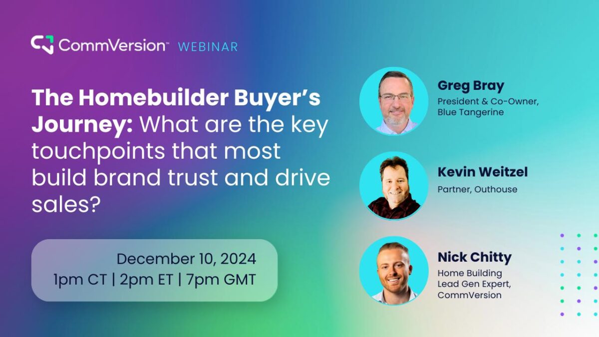 Webinar - The Homebuilder Buyer's Journey