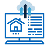 icon representing home builder website data feed