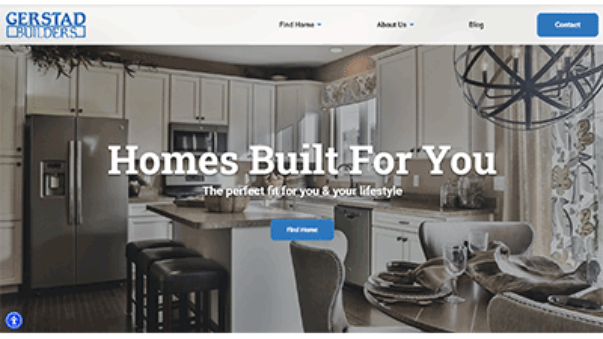 Gerstad Builders website by Blue Tangerine